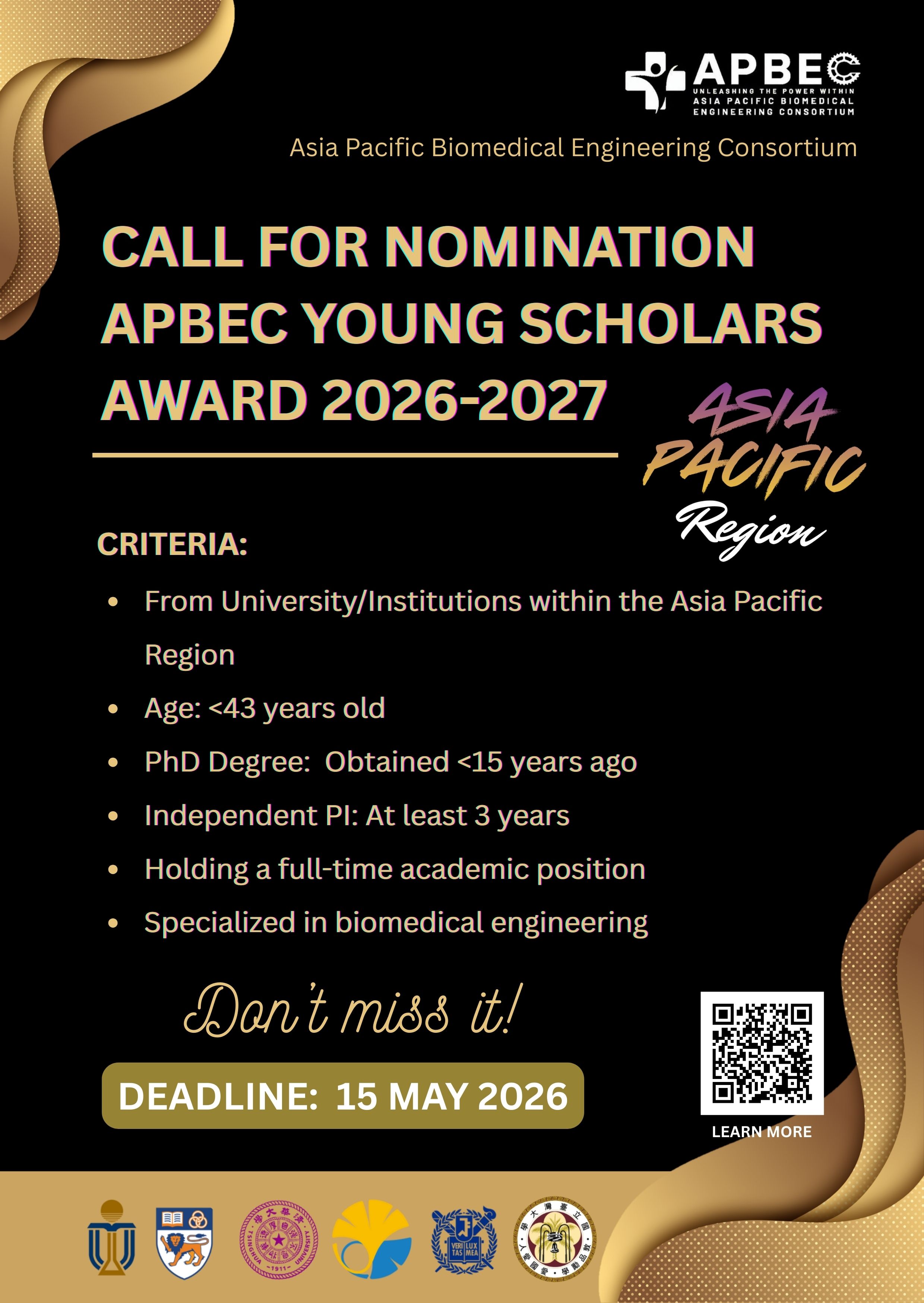 APBEC Young Scholars Award 2026